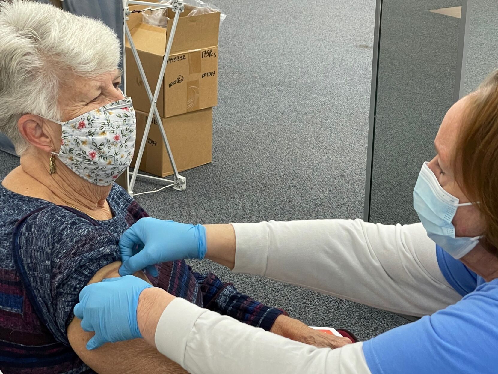Donna de Zayas gets COVID-19 vaccine Tidelands Health.jpg